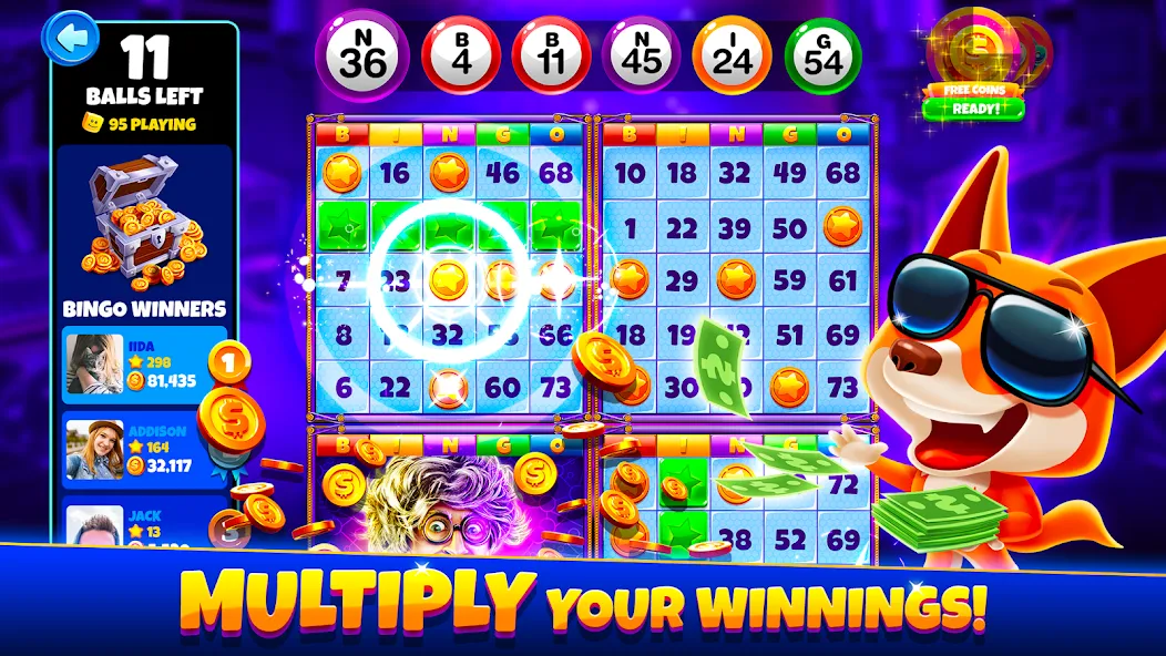 Xtreme Bingo! Slots Bingo Game [МОД: Бесконечные деньги, Монеты и Мега MOD] Screenshot 1
