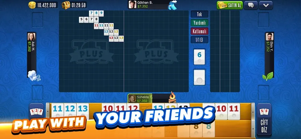 101 Okey Plus Rummy Board Game [МОД: Бесконечные деньги, Монеты и Мега MOD] Screenshot 4