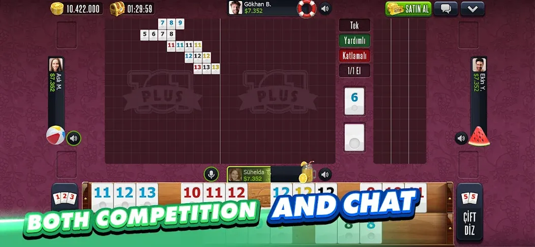 101 Okey Plus Rummy Board Game [МОД: Бесконечные деньги, Монеты и Мега MOD] Screenshot 5