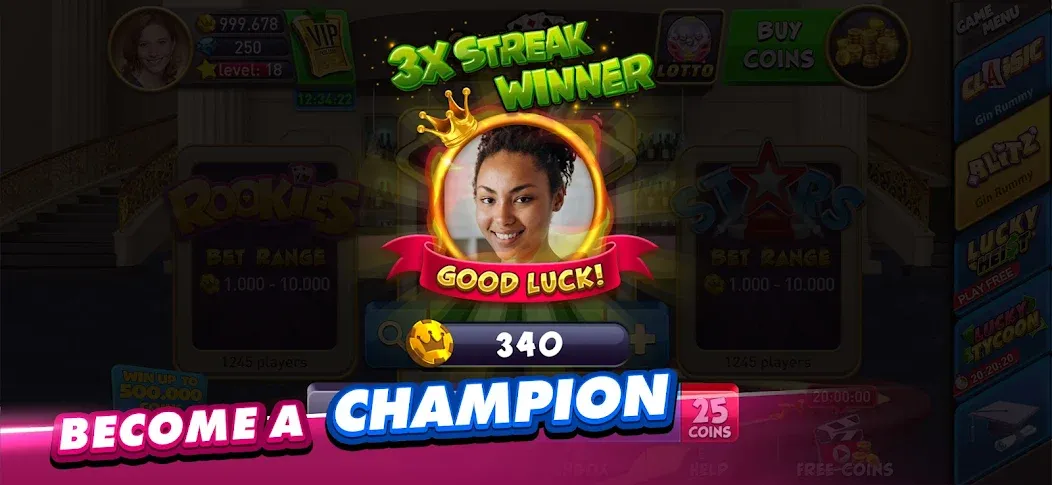 Gin Rummy Plus: Fun Card Game (Джин Рамми Плюс) [МОД: Много денег, Монет и Все открыто] Screenshot 5