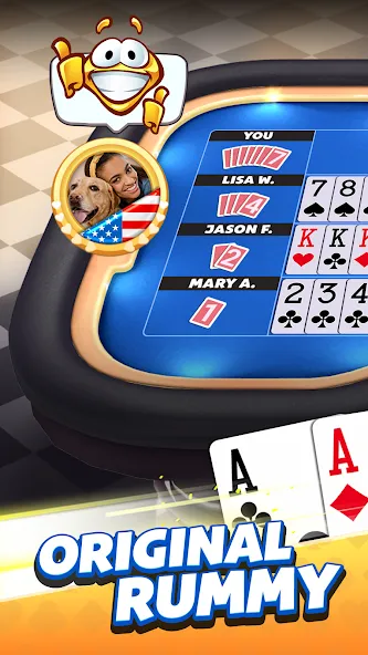 Rummy Plus -Original Card Game (Рамми Плюс) [МОД: Меню, Бесконечные монеты и Открытые уровни] Screenshot 1