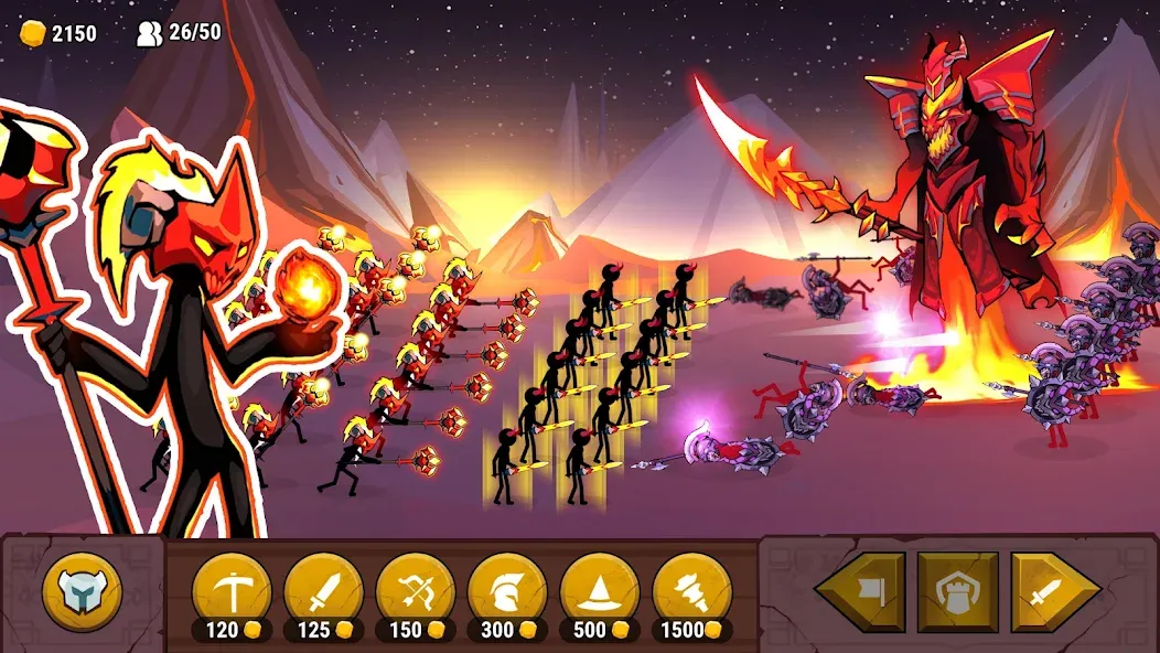 Stick of Thrones (Стикмен война) [МОД: Меню, Бесконечные монеты и Открытые уровни] Screenshot 2