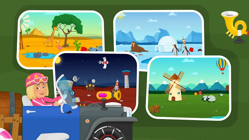 Racing car games for kids 2-5 [МОД: Деньги, Монеты и Меню MOD] Screenshot 4