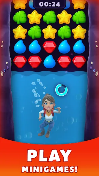 Treasure Party: Puzzle Fun! (Трежер Пати) [МОД: Бесконечные деньги, Монеты и Мега MOD] Screenshot 1