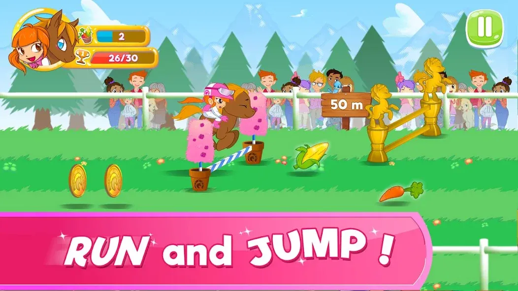 Pony Run : Magic Trails (Пони Ран) [МОД: Много монет, Открытые уровни и Мега MOD] Screenshot 1
