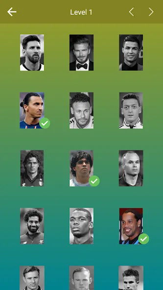 Guess the Soccer Player: Quiz [МОД: Меню, Бесконечные монеты и Открытые уровни] Screenshot 3