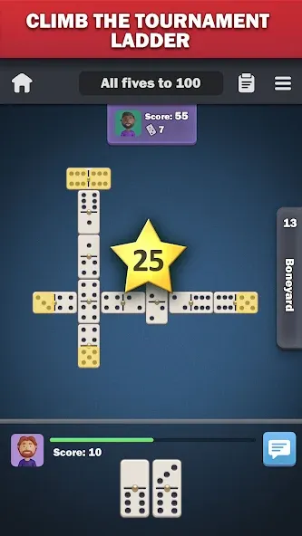 Dominoes online - play Domino! [МОД: Бесконечные деньги, Монеты и Мега MOD] Screenshot 3