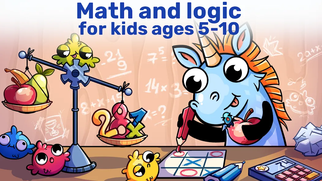 Math&Logic games for kids [МОД: Деньги, Монеты и Меню MOD] Screenshot 1