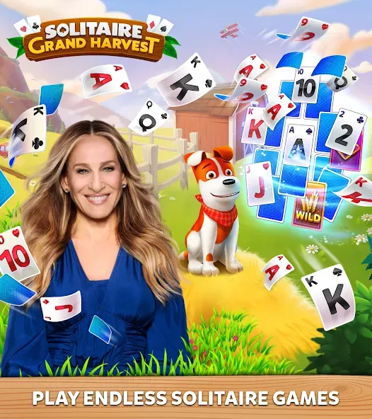 Solitaire Grand Harvest (Солитер Гранд Харвест) [МОД: Много монет, Открытые уровни и Мега MOD] Screenshot 1