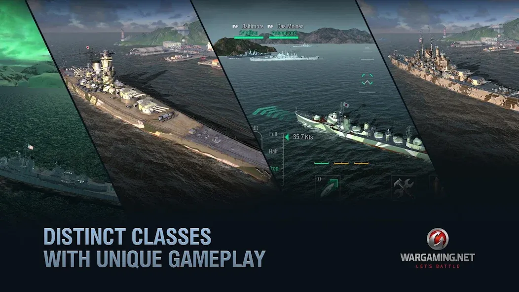World of Warships Blitz War (Ворлд оф Варшипс Блиц Вар) [МОД: Деньги, Монеты и Меню MOD] Screenshot 3