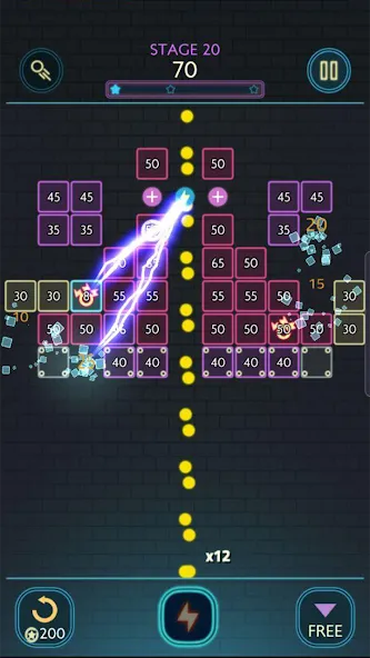 Neon bricks [МОД: Много монет, Открытые уровни и Мега MOD] Screenshot 2