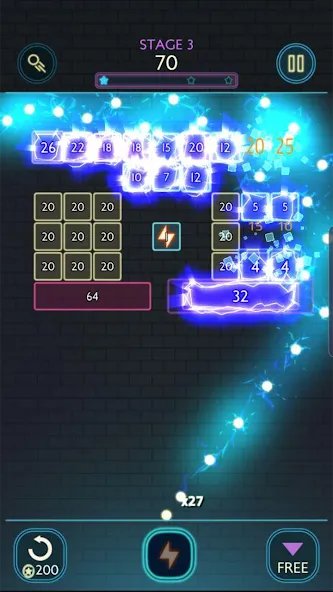 Neon bricks [МОД: Много монет, Открытые уровни и Мега MOD] Screenshot 3