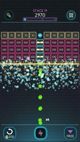 Neon bricks [МОД: Много монет, Открытые уровни и Мега MOD] Screenshot 5