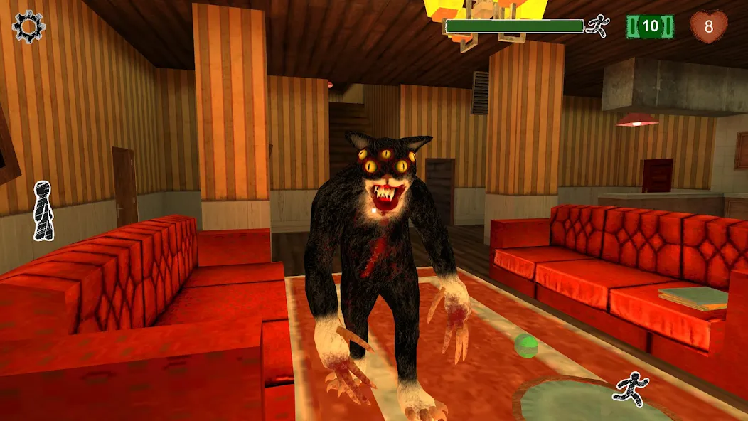 Cat Fred Evil Pet. Horror game [МОД: Деньги, Монеты и Меню MOD] Screenshot 1