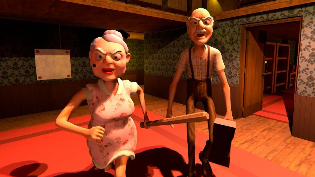 Grandpa And Granny Home Escape (Дедушка и бабушка сбегают из дома) [МОД: Деньги, Монеты и Меню MOD] Screenshot 2