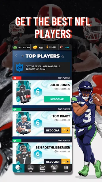 Fantasy Football Bowl Manager (Американ) [МОД: Бесконечные деньги, Монеты и Мега MOD] Screenshot 3