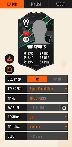 UT Card Creator 23 (Создатель Карточка 23) [МОД: Много монет, Открытые уровни и Мега MOD] Screenshot 1