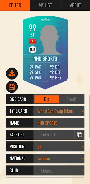 UT Card Creator 23 (Создатель Карточка 23) [МОД: Много монет, Открытые уровни и Мега MOD] Screenshot 2