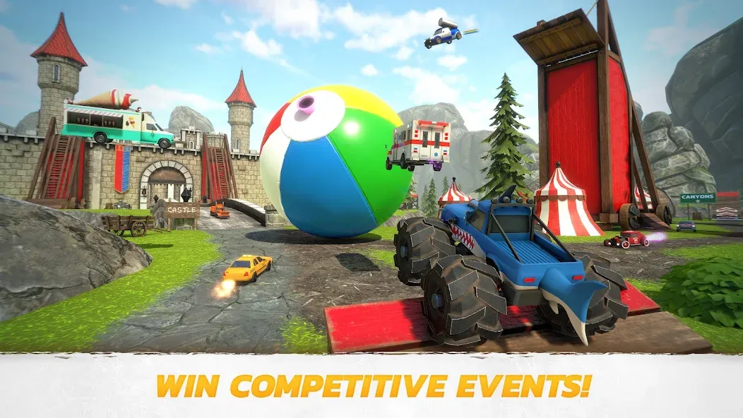 Crash Drive 3: Car Stunting (Крэш Драйв 3) [МОД: Много денег, Монет и Все открыто] Screenshot 2