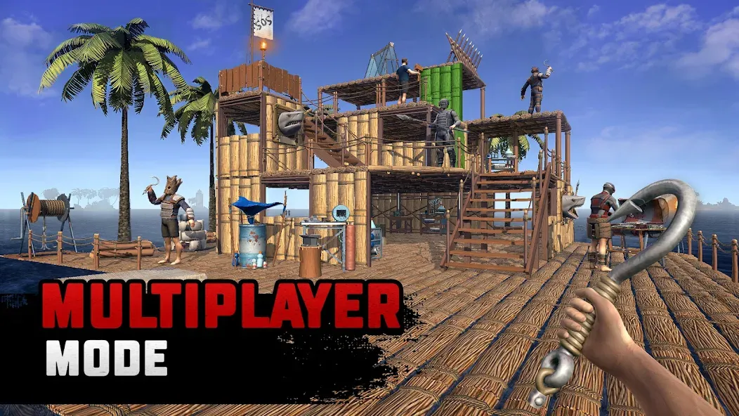 Raft® Survival: Multiplayer (Рафт Сурвивал) [МОД: Деньги, Монеты и Меню MOD] Screenshot 2