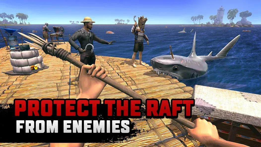 Raft® Survival: Multiplayer (Рафт Сурвивал) [МОД: Деньги, Монеты и Меню MOD] Screenshot 3