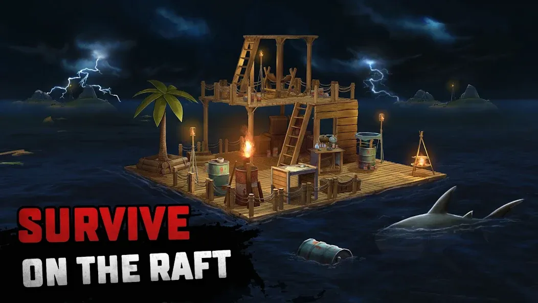 Raft® Survival - Ocean Nomad (Рафт) [МОД: Много денег, Монет и Все открыто] Screenshot 1