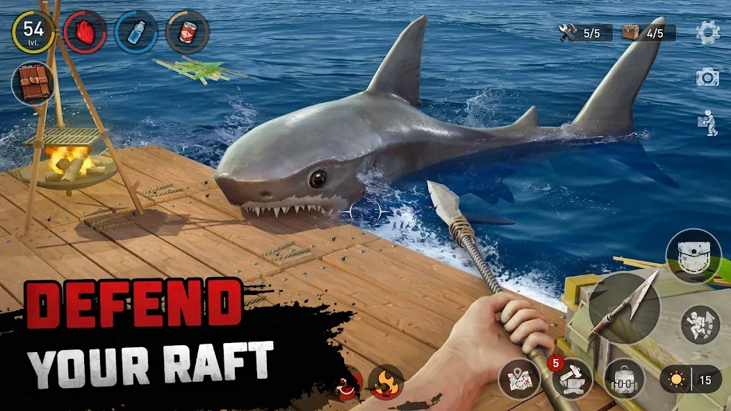 Raft® Survival - Ocean Nomad (Рафт) [МОД: Много денег, Монет и Все открыто] Screenshot 2