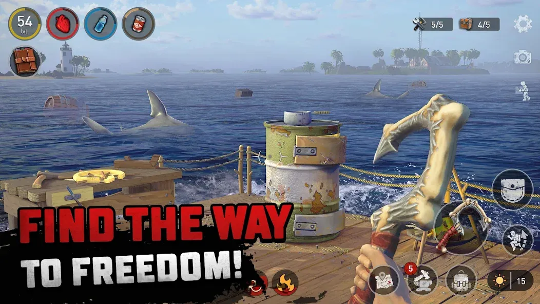 Raft® Survival - Ocean Nomad (Рафт) [МОД: Много денег, Монет и Все открыто] Screenshot 4