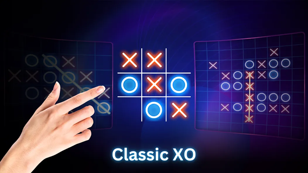 Tic Tac Toe 2 Player: XO Game (Тик Так Тоу 2 игрока) [МОД: Бесконечные деньги, Монеты и Мега MOD] Screenshot 2