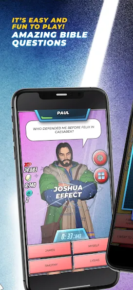 Bible Trivia Game: Heroes (Библейская игра викторина) [МОД: Бесконечные деньги, Монеты и Мега MOD] Screenshot 3