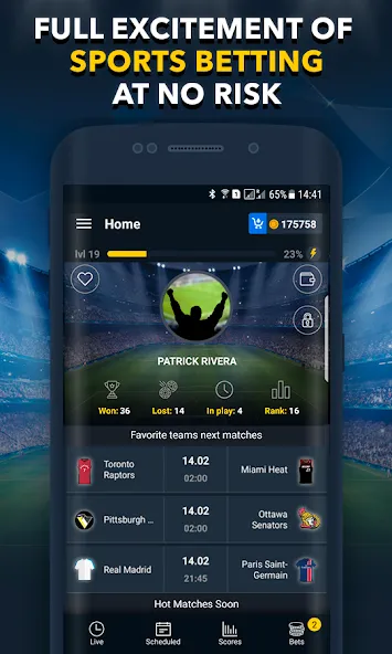 Sports Betting Game - BETUP [МОД: Много денег, Монет и Все открыто] Screenshot 2