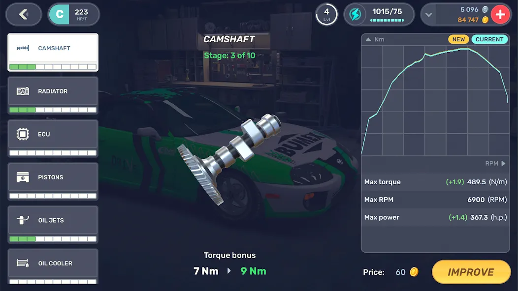 Drag Racing 3D: Streets 2 (Драг Рейсинг 3Д) [МОД: Все открыто, Дополнительные деньги и Меню MOD] Screenshot 3