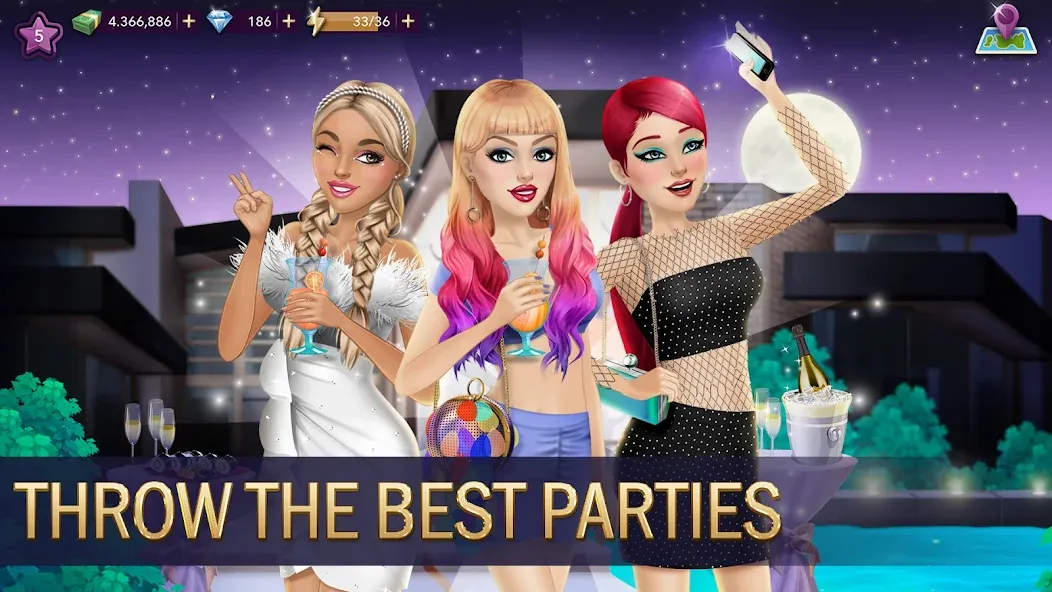 Hollywood Story®: Fashion Star (Холливуд Стори) [МОД: Меню, Бесконечные монеты и Открытые уровни] Screenshot 2
