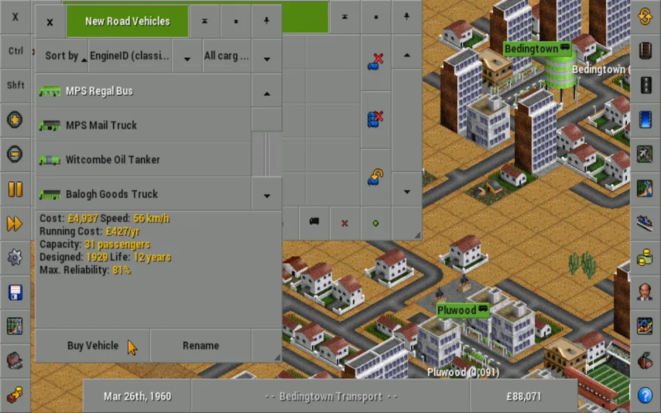 OpenTTD (Открой ТТД) [МОД: Все открыто, Дополнительные деньги и Меню MOD] Screenshot 2