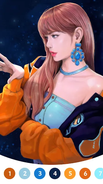 BlackPink Paint by Number (БлэкПинк Раскраска по номерам) [МОД: Бесконечные деньги, Монеты и Мега MOD] Screenshot 4