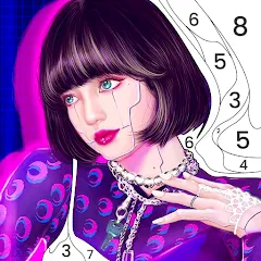 Скачать BlackPink Paint by Number (БлэкПинк Раскраска по номерам) [МОД: Бесконечные деньги, Монеты и Мега MOD] | Взлом BlackPink Paint by Number на Андроид