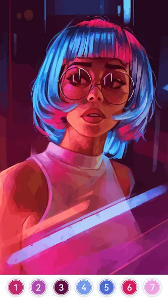 Girls Paint by Number Coloring (Девочки раскрашивают по номерам) [МОД: Меню, Бесконечные монеты и Открытые уровни] Screenshot 5
