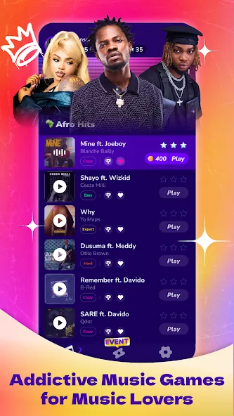 Boomstar - Piano Music Master (Бумстар) [МОД: Меню, Бесконечные монеты и Открытые уровни] Screenshot 1