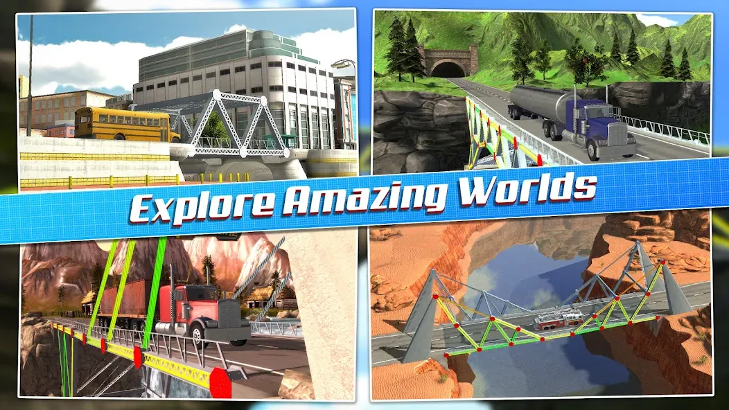 Bridge Construction Simulator (Бридж Конструкшн Симулятор) [МОД: Много денег, Монет и Все открыто] Screenshot 5