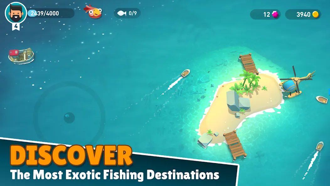 Creatures of the Deep: Fishing (Кричерс оф зе Дип) [МОД: Много монет, Открытые уровни и Мега MOD] Screenshot 1