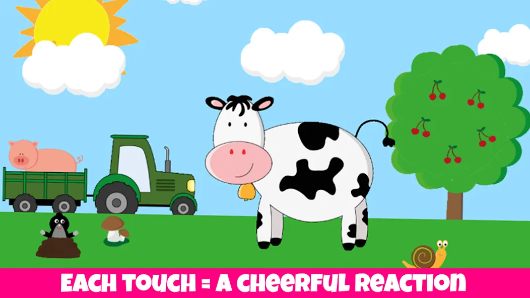 Animals, kids game from 1 year [МОД: Меню, Бесконечные монеты и Открытые уровни] Screenshot 1