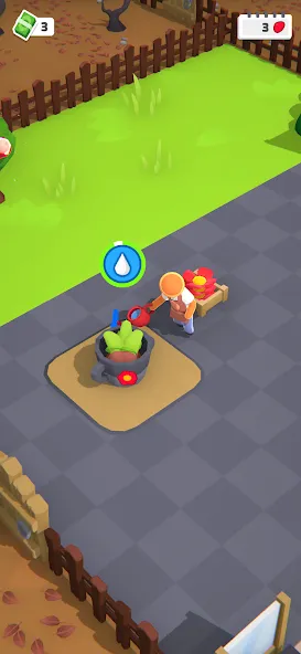 Flower factory tycoon (Флауэр фактори тайкун) [МОД: Деньги, Монеты и Меню MOD] Screenshot 3