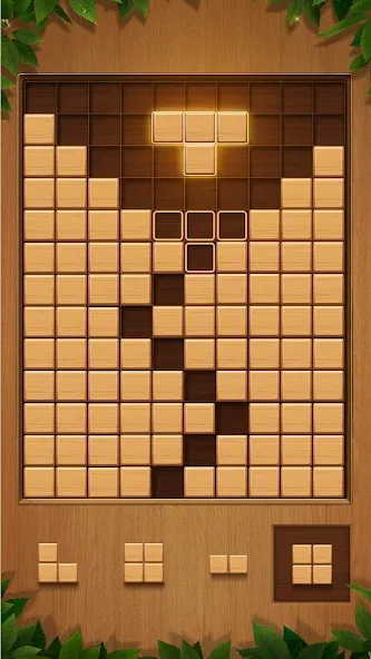 QBlock: Wood Block Puzzle Game (Вуд Блок Пазл) [МОД: Много денег, Монет и Все открыто] Screenshot 1