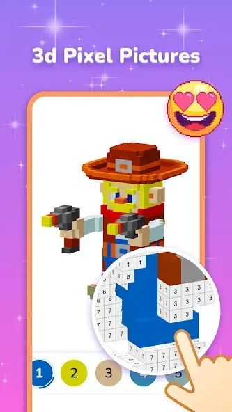 Pixel Coloring-Color by number [МОД: Много денег, Монет и Все открыто] Screenshot 4