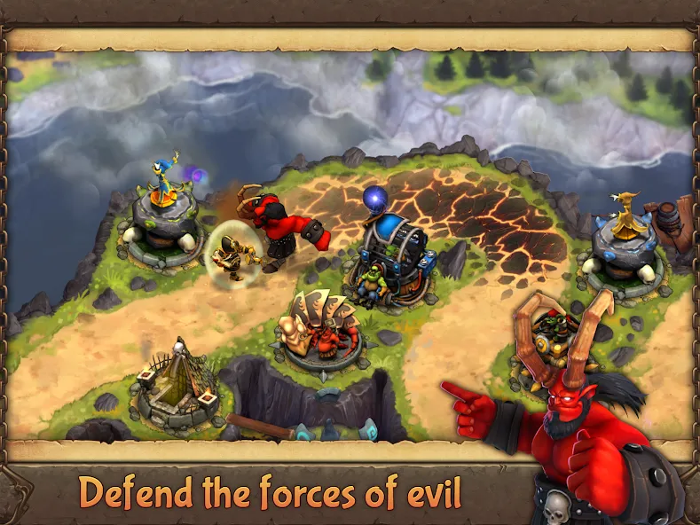 Evil Defenders (Ивил Дефендерс) [МОД: Все открыто, Дополнительные деньги и Меню MOD] Screenshot 1