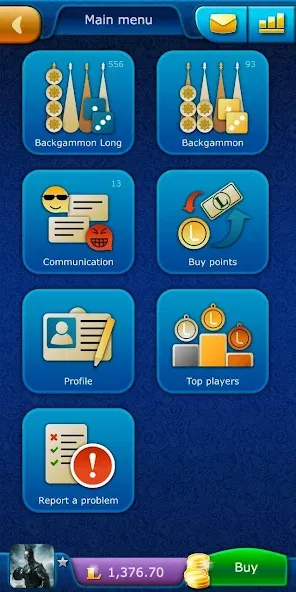 Backgammon LiveGames online [МОД: Бесконечные деньги, Монеты и Мега MOD] Screenshot 1