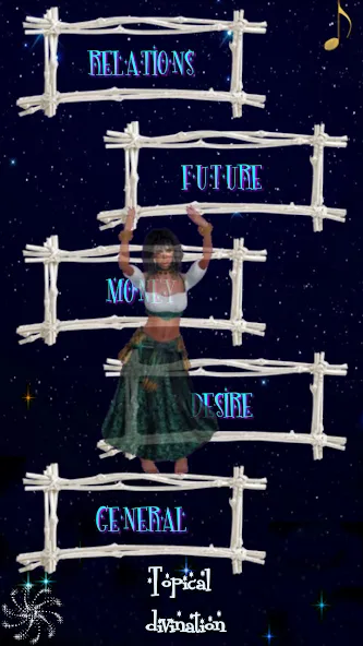 Gypsy fortune-telling [МОД: Меню, Бесконечные монеты и Открытые уровни] Screenshot 1
