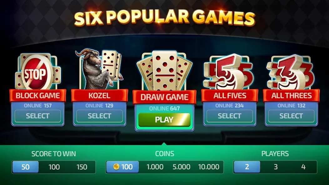 Domino - Dominos online game [МОД: Все открыто, Дополнительные деньги и Меню MOD] Screenshot 3