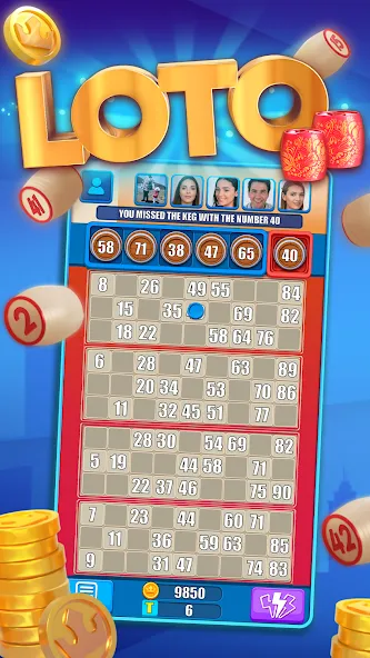 Russian Loto online [МОД: Много денег, Монет и Все открыто] Screenshot 1