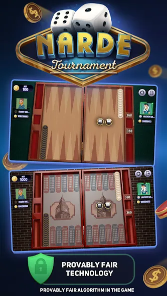 Narde Tournament [МОД: Меню, Бесконечные монеты и Открытые уровни] Screenshot 1
